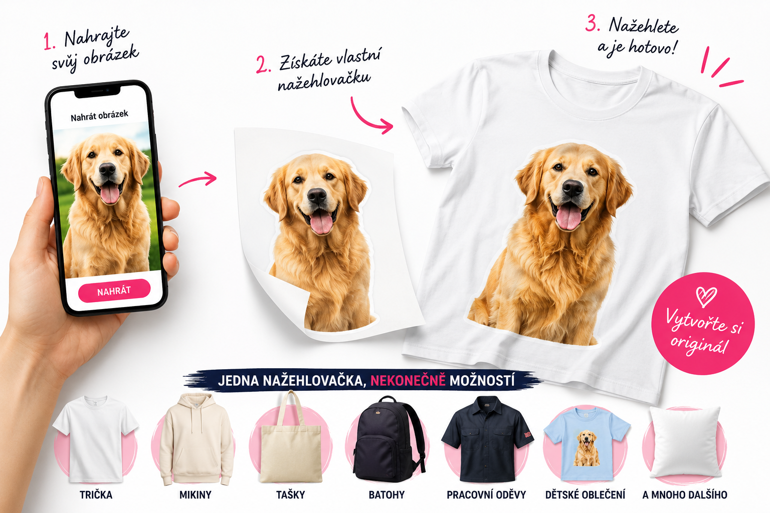 Nažehlovačka – Vlastní motiv, Fotky a obrázky