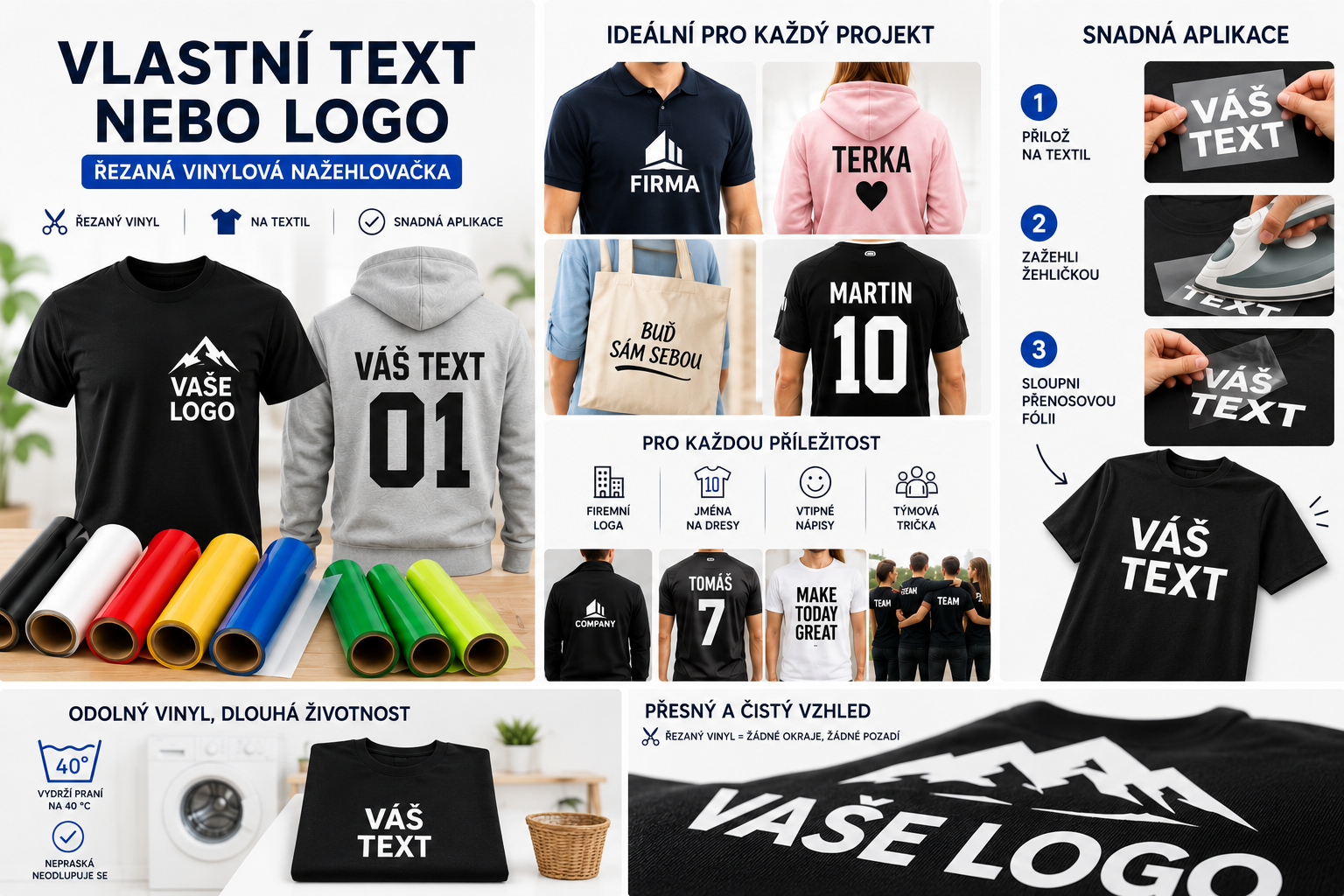 Nažehlovačka – Texty a Loga