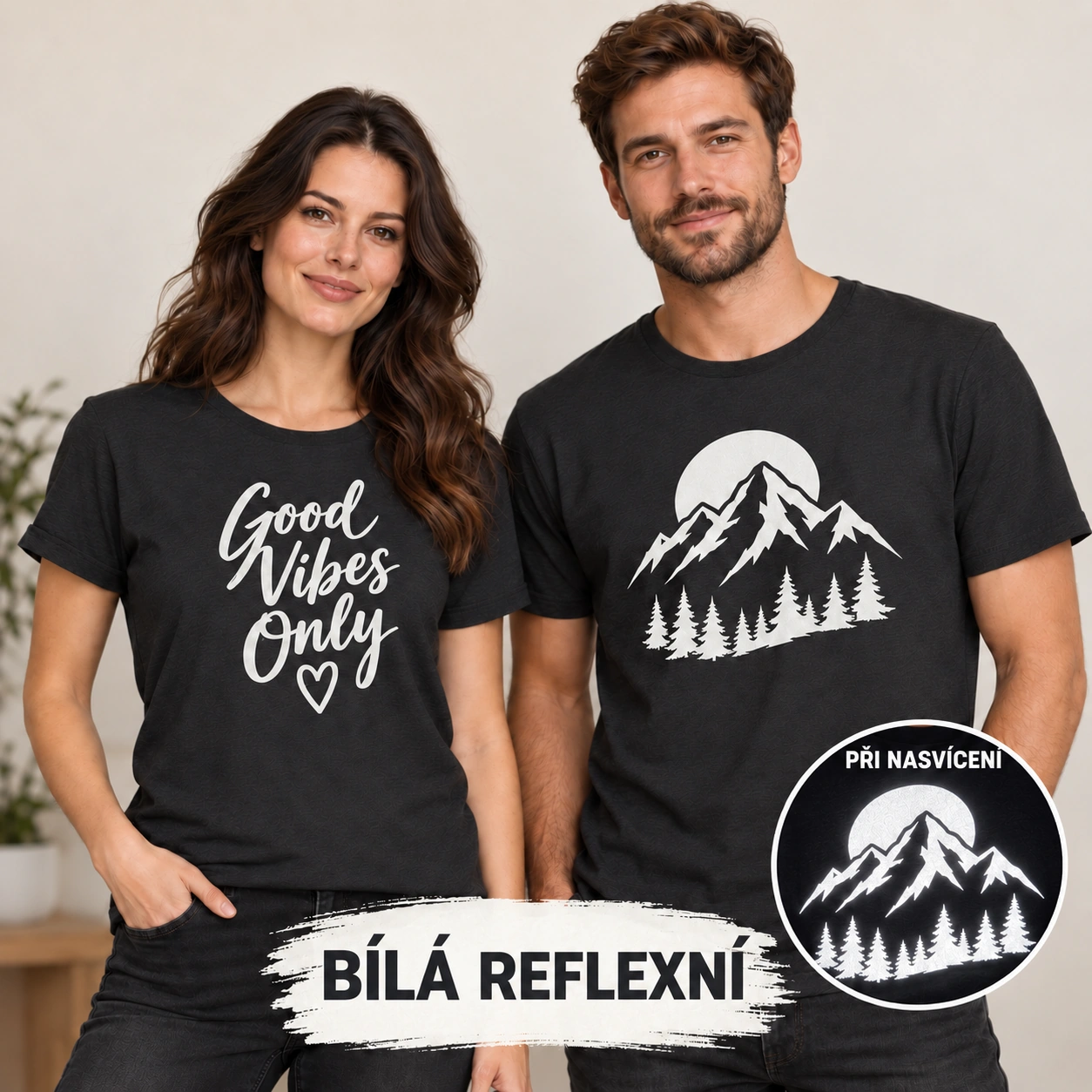 Reflexní nažehlovačka – Texty a Loga