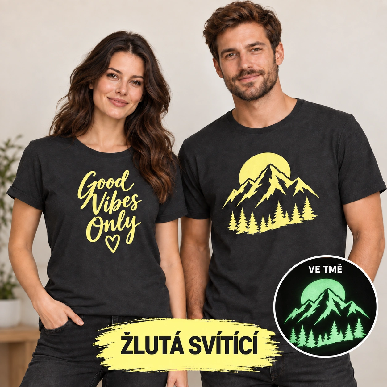 Svítící nažehlovačka (Glow in the Dark) – Texty a Loga