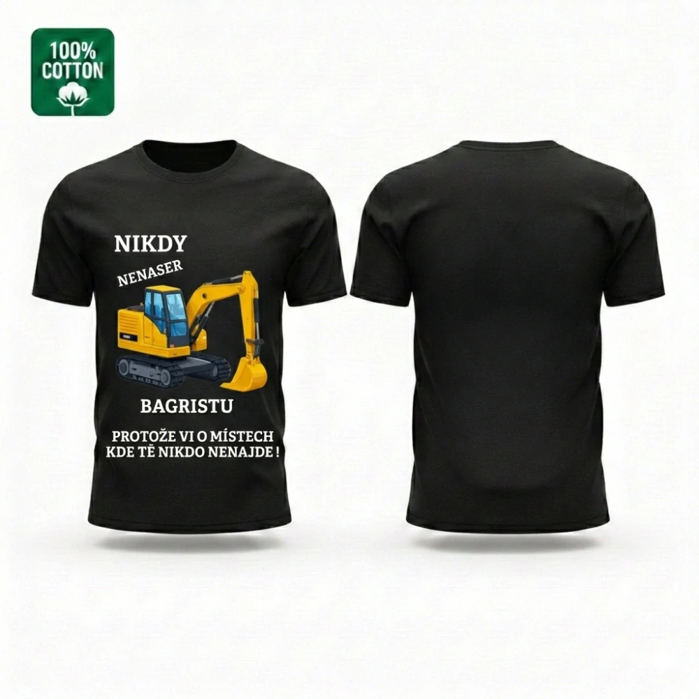 Tričko – „Tajemství bagristy“