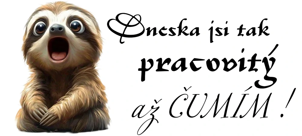 Hrnek „Pracovitý lenochod“