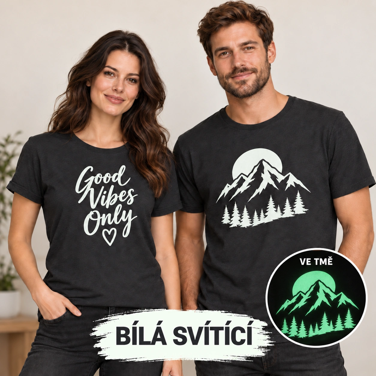 Svítící nažehlovačka (Glow in the Dark) – Texty a Loga