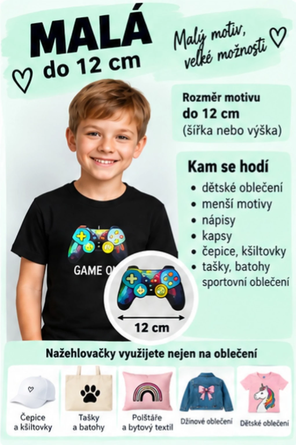 Nažehlovačka – Vlastní motiv, Fotky a obrázky