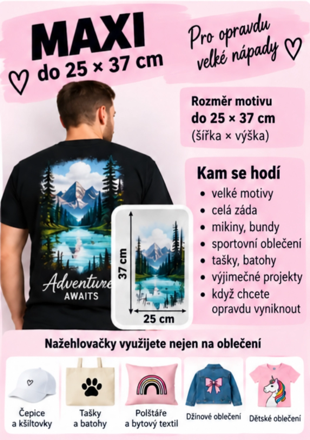 Nažehlovačka – Vlastní motiv, Fotky a obrázky