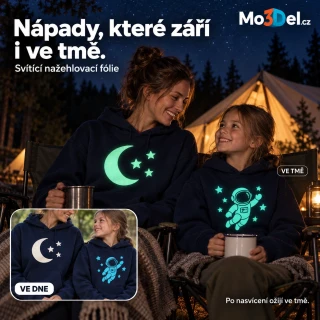 Svítící nažehlovačka – Jednobarevné texty a motivy