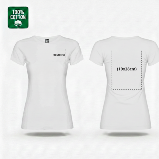 Dámské Fototričko + logo - tričko s vlastním obrázkem