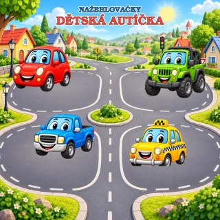 Nažehlovačka – Dětská autíčka