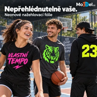 Neonová nažehlovačka – Jednobarevné texty a motivy